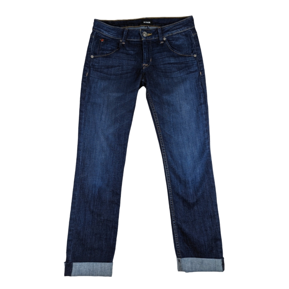 Hudson Bacara Crop Straight Cuffed Jeans Kern - Women's Size 26